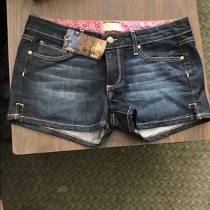 Paige dark denim shorts size 30 NWT